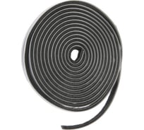 Щеточный самоклеящийся уплотнитель ТУНДРА 9x5 мм, серый, 10 м. 9103462