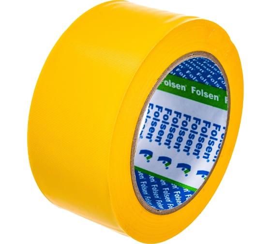 Малярная лента PVC Folsen желтая 50ммx33м 0243350