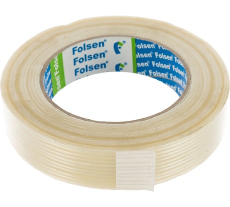 Филамент лента Folsen 25ммх50м 120мкм продольное армирование 475025