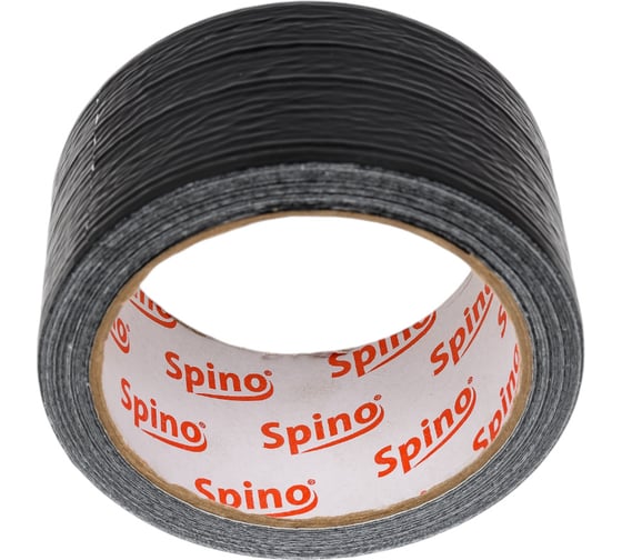 Тканевая влагостойкая лента SPINO 48мм х 20м, черная 54420