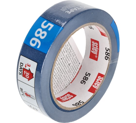Малярная лента SCLEY серия 586, размер 30 мм х 33 м, синяя 0300-863330