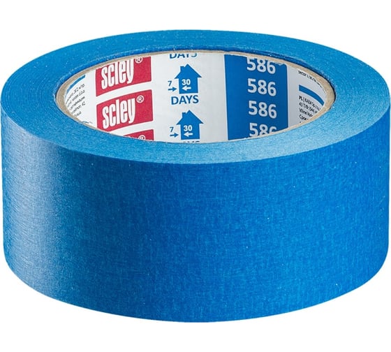 Малярная лента SCLEY серия 586, размер 30 мм х 33 м, синяя 0300-863330