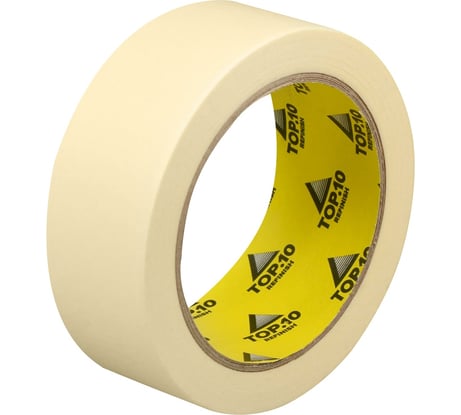 Маскировочная лента TOP.10 бежевая, 38 мм x 40 м (до 80) (6102540) 10.901.6038.