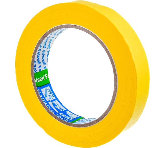 Малярная лента Folsen желтая 60oC 19мм x 50м 02319