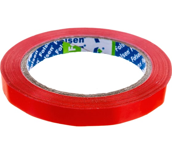 Упаковочная лента Folsen PVC 12мм x 66м красная 54мк 0777120