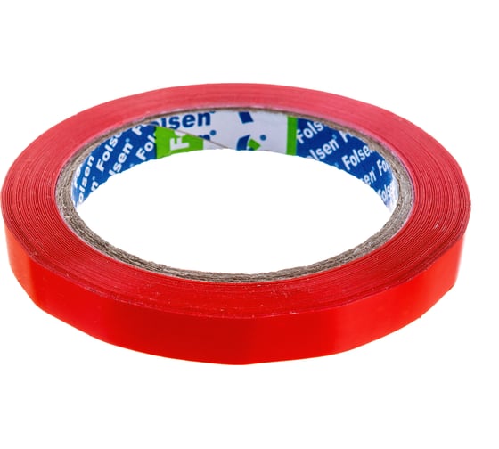 Упаковочная лента Folsen PVC 12мм x 66м красная 54мк 0777120