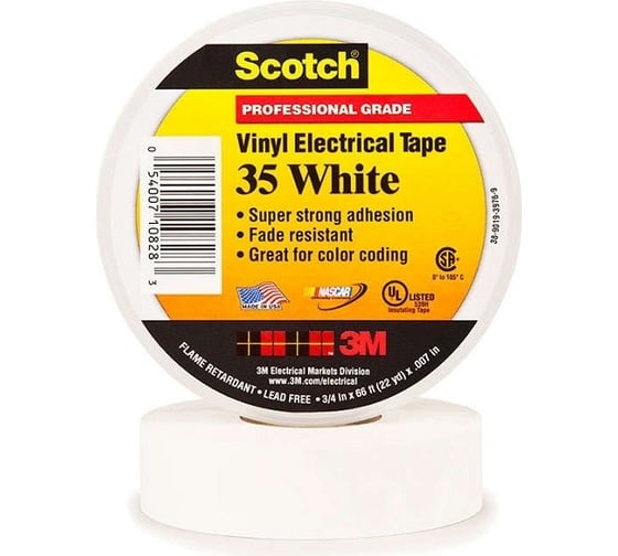 Изоляционная лента высшего класса 3М Scotch 35 19 мм х 20 м х 0,18 мм 7000031667/ 7100240608