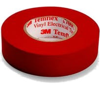 Универсальная изоляционная лента 3М Temflex 1300 красная 19мм х 20м х 0,13мм 7000062620