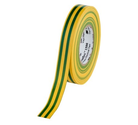Универсальная изоляционная лента 3М Temflex 1300 желто-зеленая 19мм х 20м х 0,13мм 7100080346