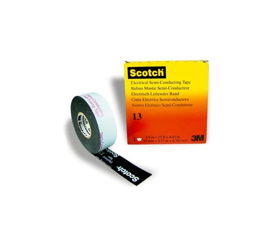 Полупроводящая резиновая лента 3М Scotch 13 19мм х 4,5м 7000007284