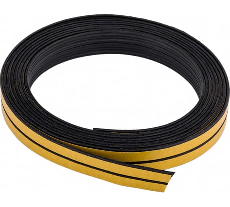 Самоклеящийся уплотнитель для ремонта окон пвх ООО «Торговый Дом «ТСМ» Doctor plast черный, 6 м 0817023