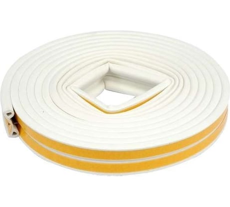 Резиновый уплотнитель ООО «Торговый Дом «ТСМ» Profitrast белый, d-профиль, 6 м 0817008
