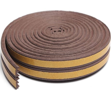 Резиновый уплотнитель ООО «Торговый Дом «ТСМ» Profitrast коричневый, е-профиль, 6 м 0817016