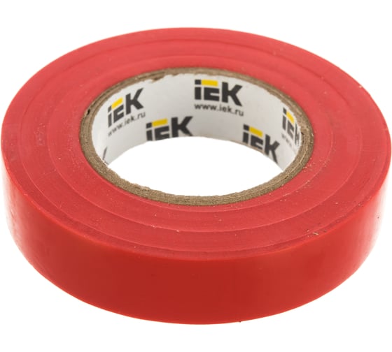 Изолента ПВХ 15мм, 20м, красная IEK ИЭК UIZ-13-10-K04