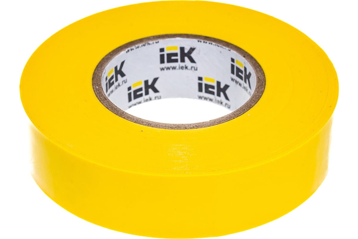 Изолента ПВХ 19мм, 20м, желтая IEK ИЭК UIZ-20-10-K05 - выгодная цена ...