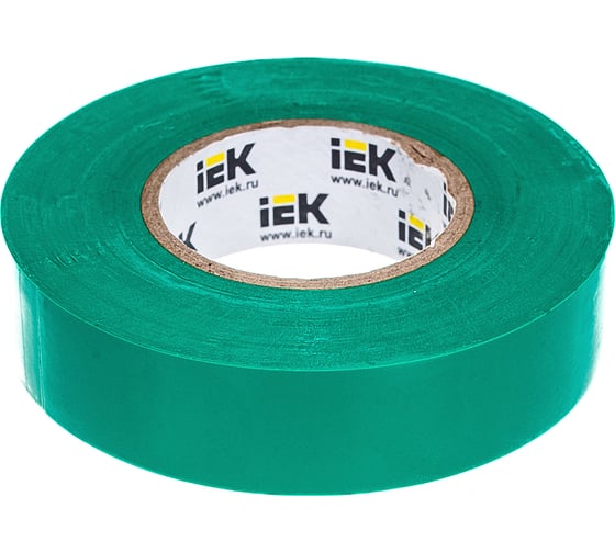 Изолента ПВХ 19мм, 20м, зеленая IEK ИЭК UIZ-20-10-K06