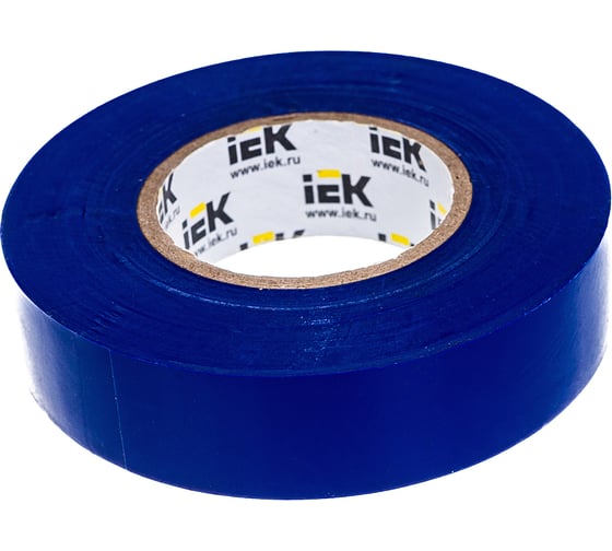 Изолента ПВХ 19мм, 20м, синяя IEK ИЭК UIZ-20-10-K07
