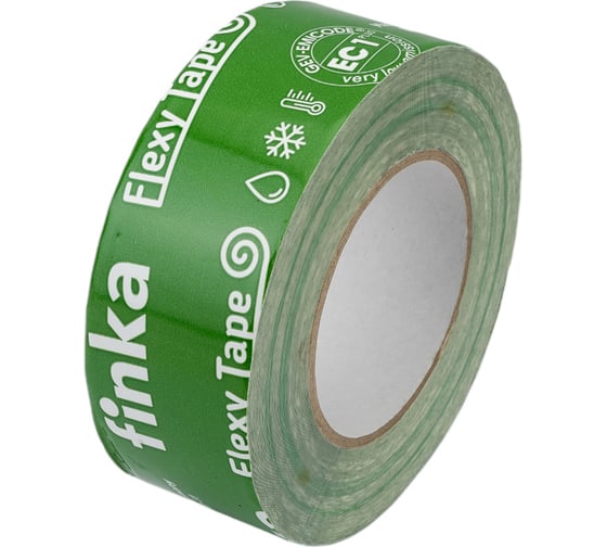 Клейкая лента Finka Flexy Tape 50 ммх25 м для склейки мембраны и пароизоляции, армированная FFT5025