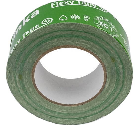 Клейкая лента Finka Flexy Tape 50 ммх25 м для склейки мембраны и пароизоляции, армированная FFT5025
