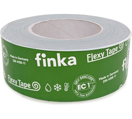 Клейкая лента Finka Flexy Tape 50 ммх25 м для склейки мембраны и пароизоляции, армированная FFT5025