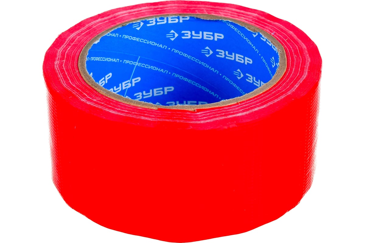 Армированная лента Зубр ПРОФЕССИОНАЛ влагостойкая, 48мм х 25м, красная ...