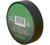 Изолента HAUPA ПВХ 19 мм x 33 м черный 263882