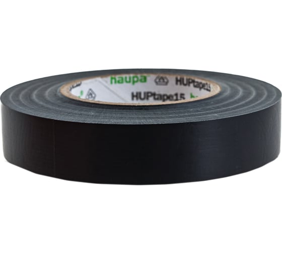 Изолента HAUPA ПВХ чёрный 15ммх20 м, d 74 мм 263822