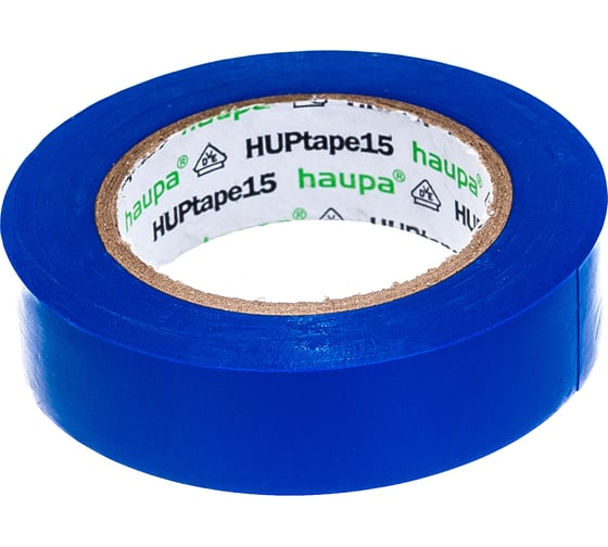 Изолента HAUPA ПВХ синий 15ммх10 м, d 60 мм 263808
