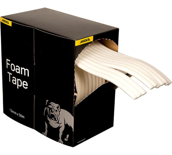 Лента поролоновая для маскировки проемов MIRKA foam tape 13 мм, 50 м 9190113001 1