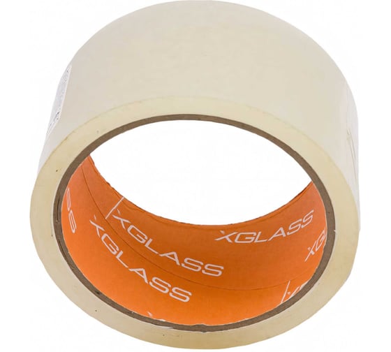 Прозрачная упаковочная клейкая лента X-Glass 50 мм х 50 м, 43 мкм, 160094