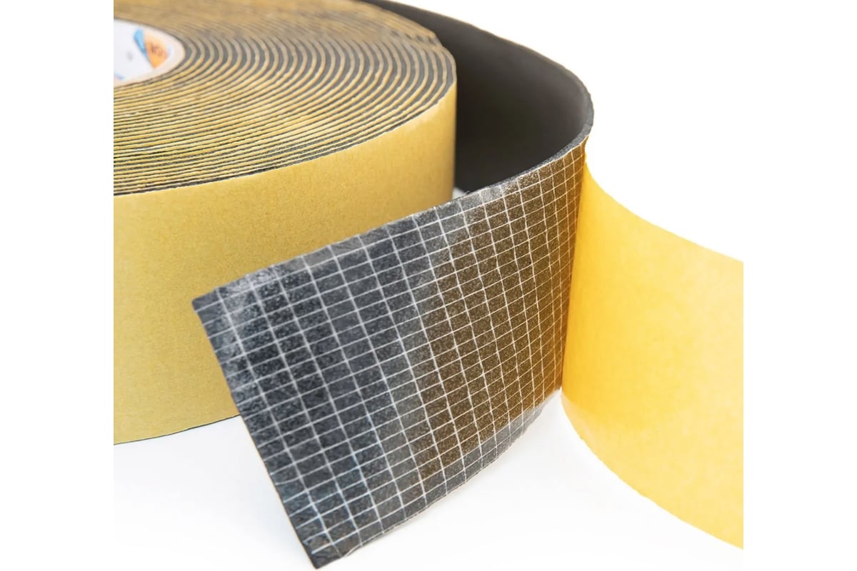 Самоклеящаяся лента из вспененного каучука AVIORA армированная 50мм х ...