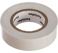 Изолента ПВХ FORTISFLEX 15 ммх0.15 ммх10 м белая 71223