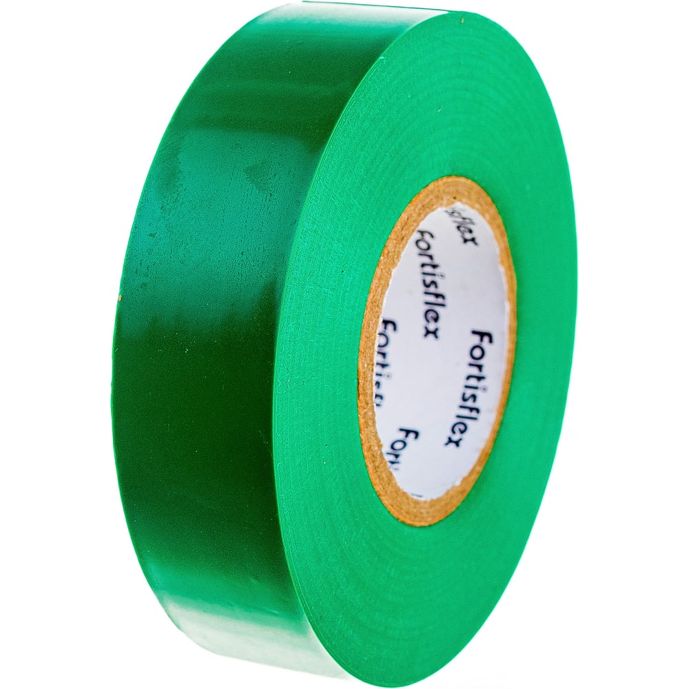 Изолента ПВХ FORTISFLEX 19 ммх0.15 ммх20 м зеленая 71233 - выгодная ...