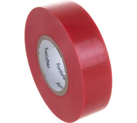 Изолента ПВХ FORTISFLEX 19 ммх0.15 ммх20 м красная 71234