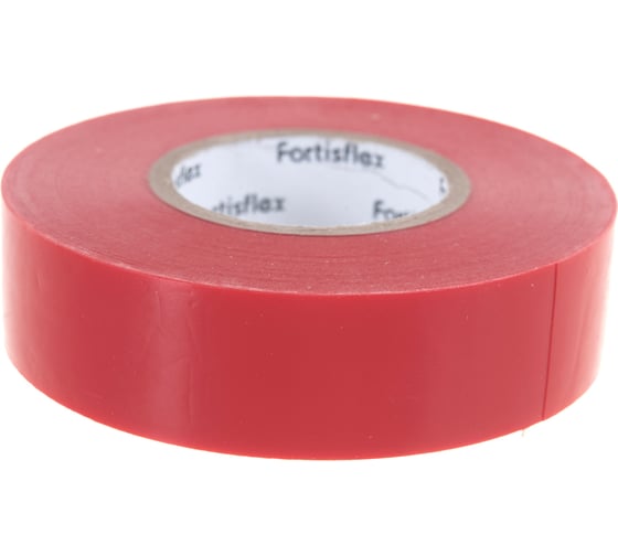 Изолента ПВХ FORTISFLEX 19 ммх0.15 ммх20 м красная 71234
