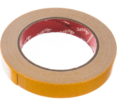 Монтажная клейкая лента на вспененной основе КУРС белая, 19мм х 5м 11786