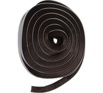 Щеточный уплотнитель ТУНДРА самоклеящийся, 9x15 мм, коричневый, 10 м 9103465