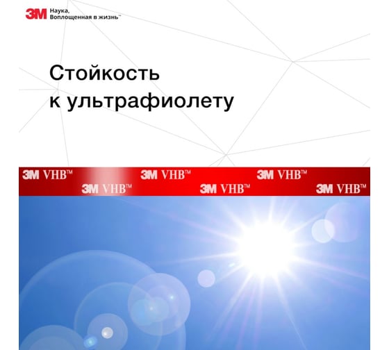 Двусторонняя термостойкая монтажная клейкая лента 3M VHB GPH 110 12 мм х 2 м 4607166909114