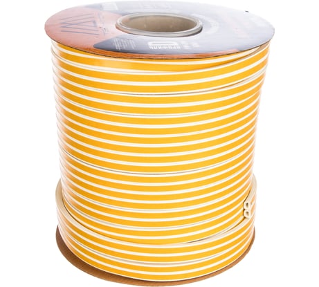 Уплотнитель (белый, D 9х8 мм, бухта 100 м) TECH-TOP 026-0001 53924