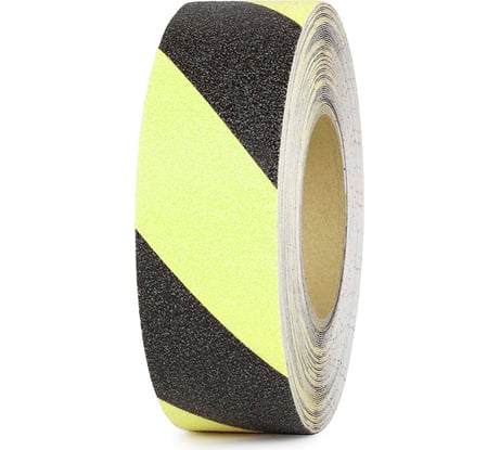 Универсальная противоскользящая лента Vell, черно-зеленый, фотолюминесцентная (50 мм х 18,3 м) 991681