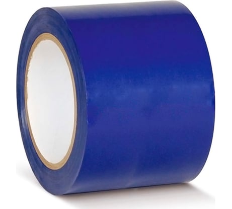 Лента для разметки самоклеящаяся Vell длина 33 м, ширина 75 мм, синяя, 0,15 мм, ПВХ (Standart) 315910