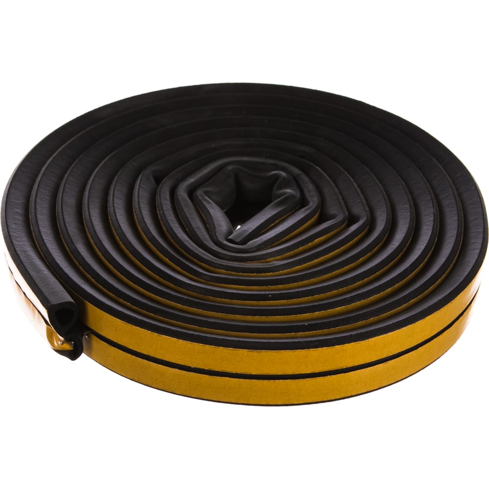 Резиновый уплотнитель для дверей Aviora чёрный, 10х12мм 6м (2х3 м) 302 ...