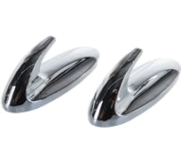 Универсальные самоклеящиеся крючки Aviora 2шт 3х8 см, хром 302-167