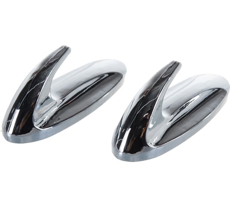 Универсальные самоклеящиеся крючки Aviora 2шт 3х8 см, хром 302-167