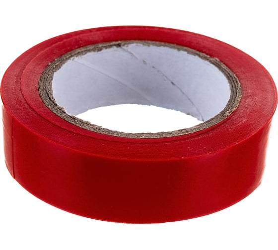 Изолента Volsten V02-7R-13х15-10 0,13х15 мм, красная, 10 метров 10284