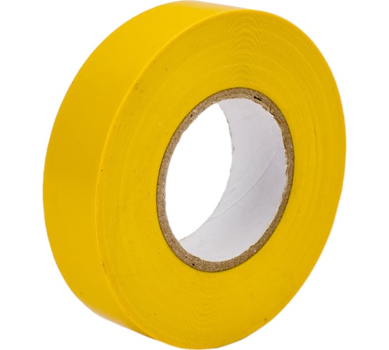 Изолента Volsten V02-7Y-18х19-20 0,18х19 мм, желтая, 20 метров 9784