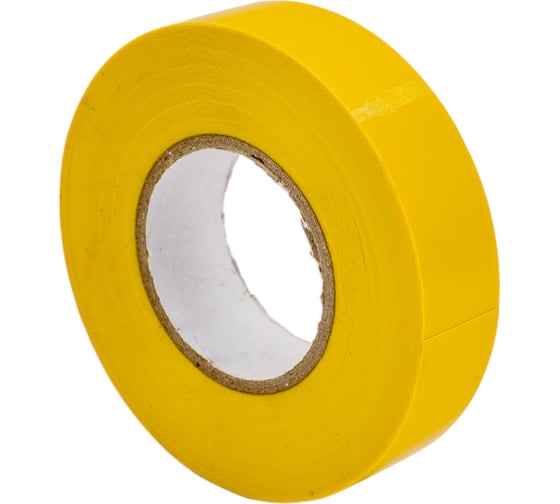 Изолента Volsten V02-7Y-18х19-20 0,18х19 мм, желтая, 20 метров 9784