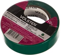 Изолента Volsten V02-7G-13х15-10 0,13х15 мм, зеленая, 10 метров 10286