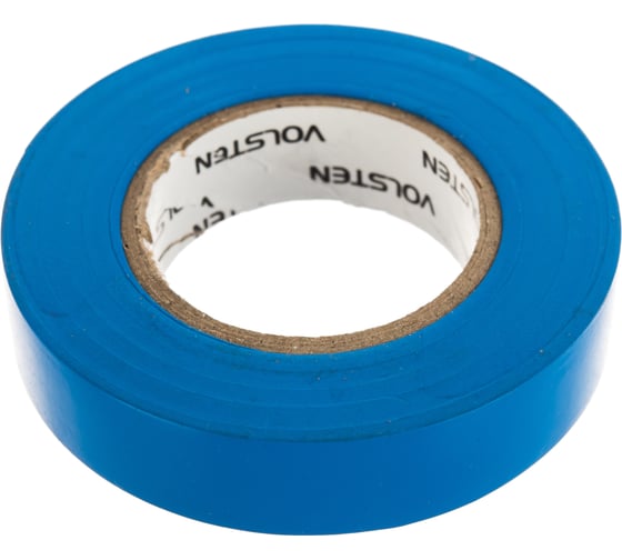 Изолента Volsten V02-7S-13х15-20 0,13х15 мм, синяя, 20 метров 9795