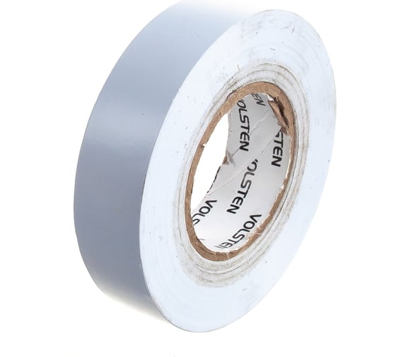 Изолента Volsten V02-7W-18х19-20 0,18х19 мм, белая, 20 метров 9783